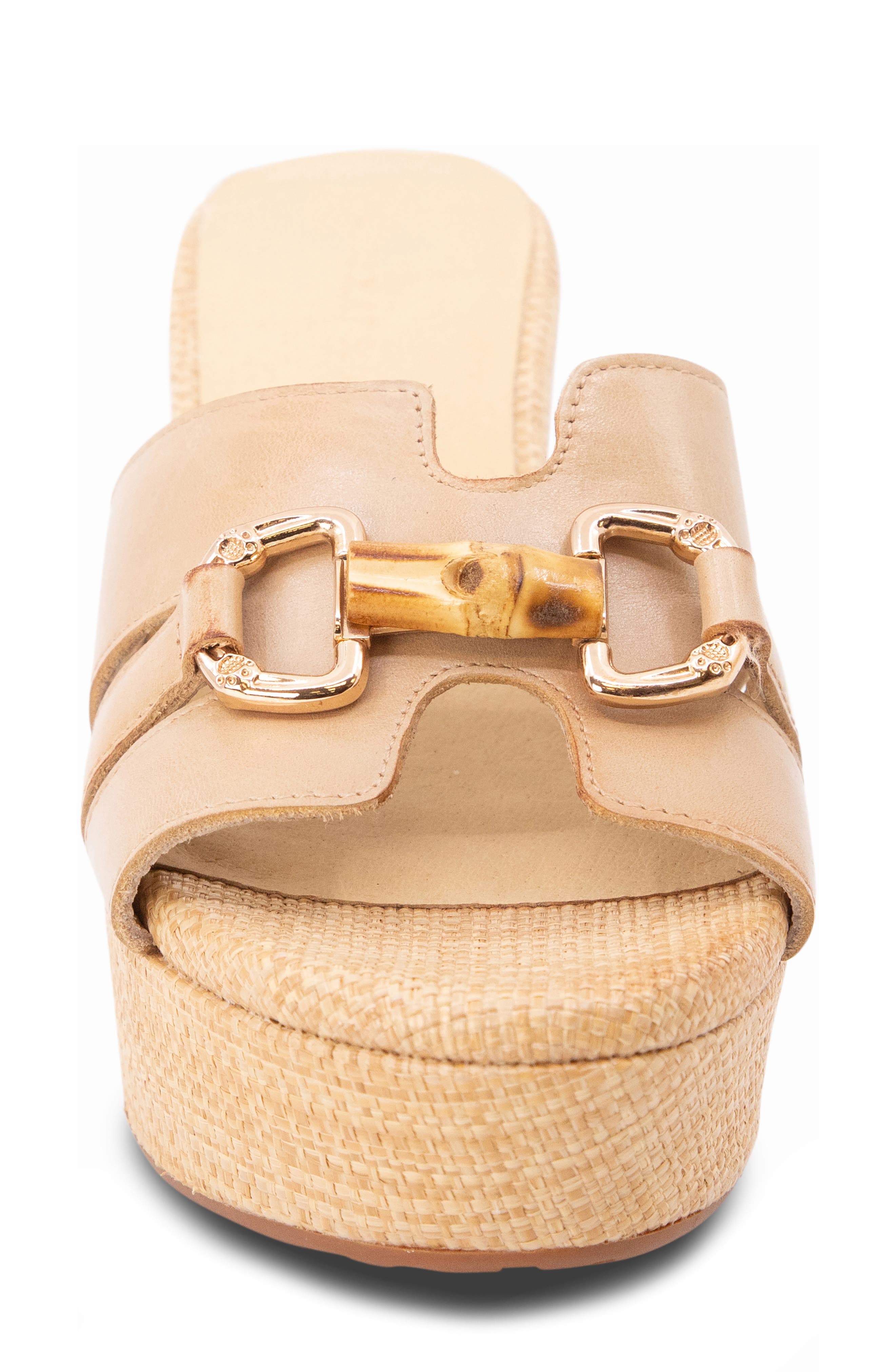 Gianna Platform Slide Sandal, Alternate, color, SAND LEATHER