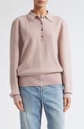 Róhe Compact Mouliné Polo Sweater