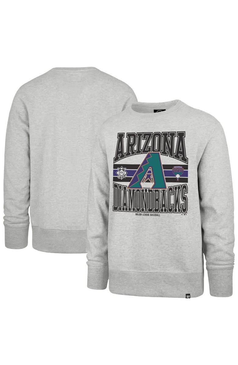 '47 Men's '47 Gray Arizona Diamondbacks Letters Headline Pullover Sweatshirt, Alternate, color, Gray