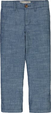 Hope & Henry Baby Boys' Organic Chambray Suit Pant, Infant