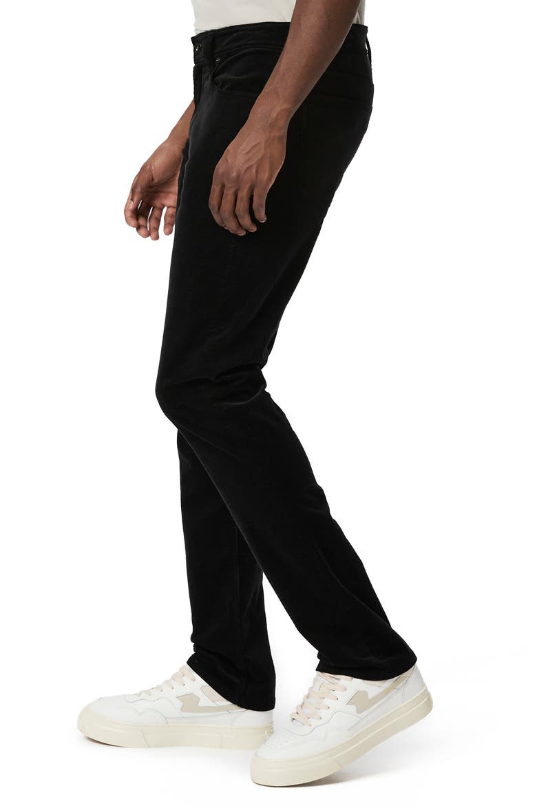 Lennox Slim Fit Corduroy Pants, Alternate, color, BLACK