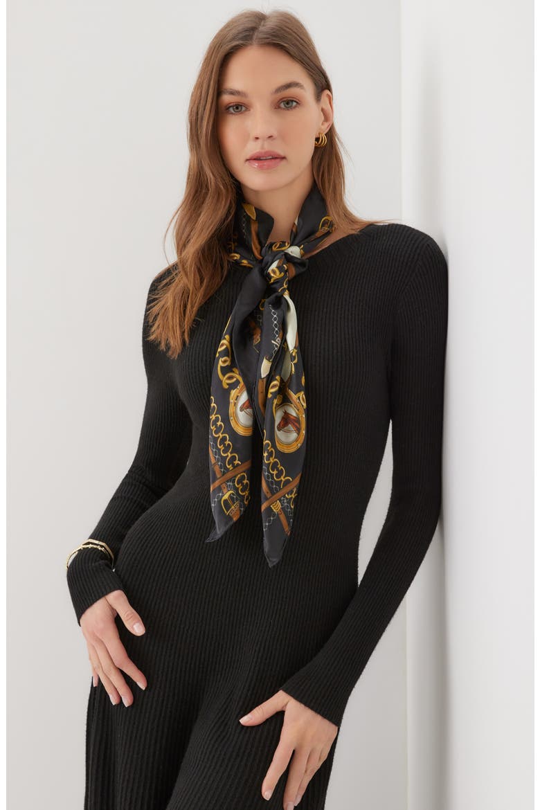 Seamless Sweater Midi Dress, Alternate, color, BLACK