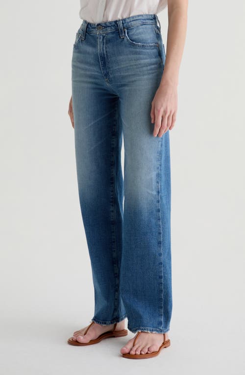 Ag Kora High Waist Wide Leg Jeans In Blue