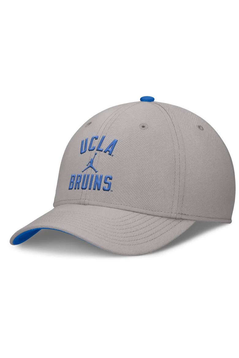 Men's Jordan Brand Gray UCLA Bruins Rise Prep Performance Flex Hat, Alternate, color, Gray