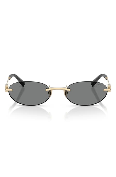 56mm Oval Sunglasses