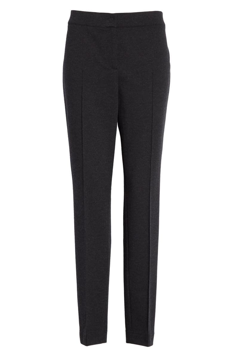 Akris punto Jersey Pants, Alternate, color, Charcoal