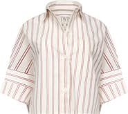 TWP Next Stripe Cotton & Silk Button-Up Shirt