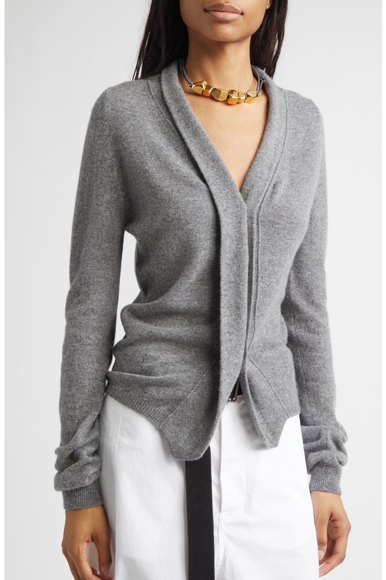 Shawl Collar Cashmere Cardigan, Alternate, color, GREY