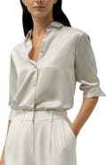Lilysilk Spread Collar Silk Shirt