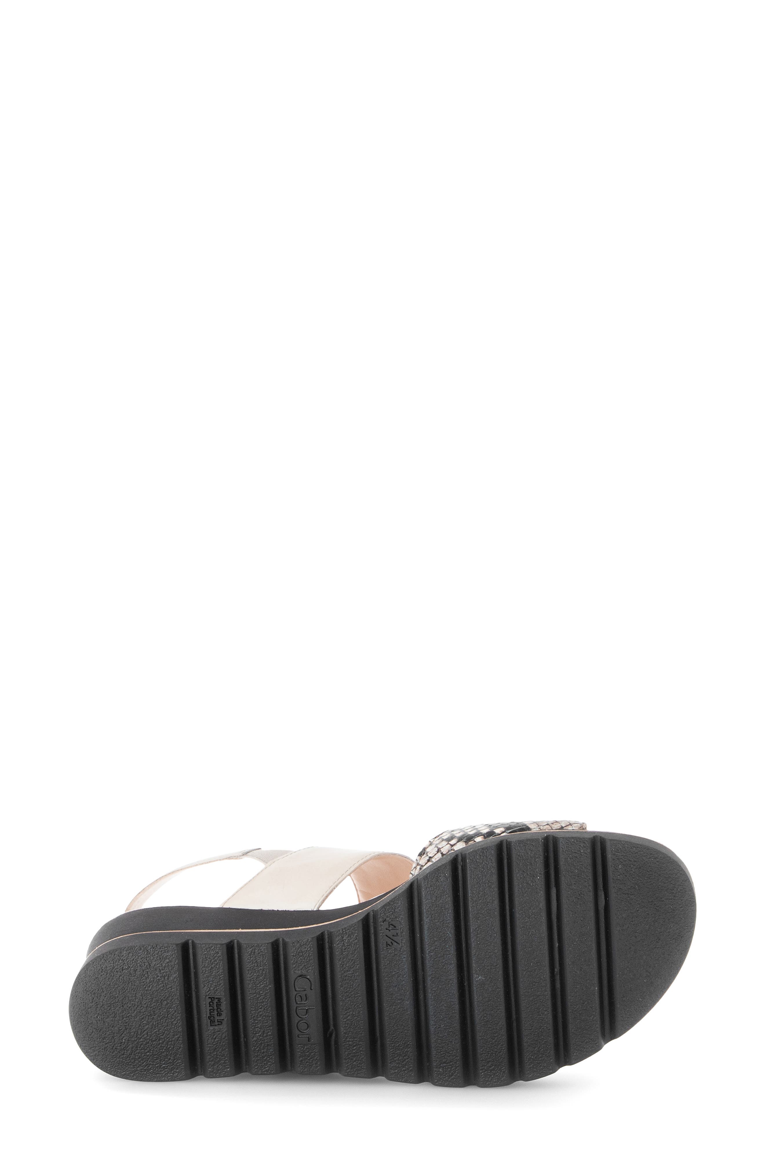 Quarter Strap Wedge Sandal, Alternate, color, MUSCHEL
