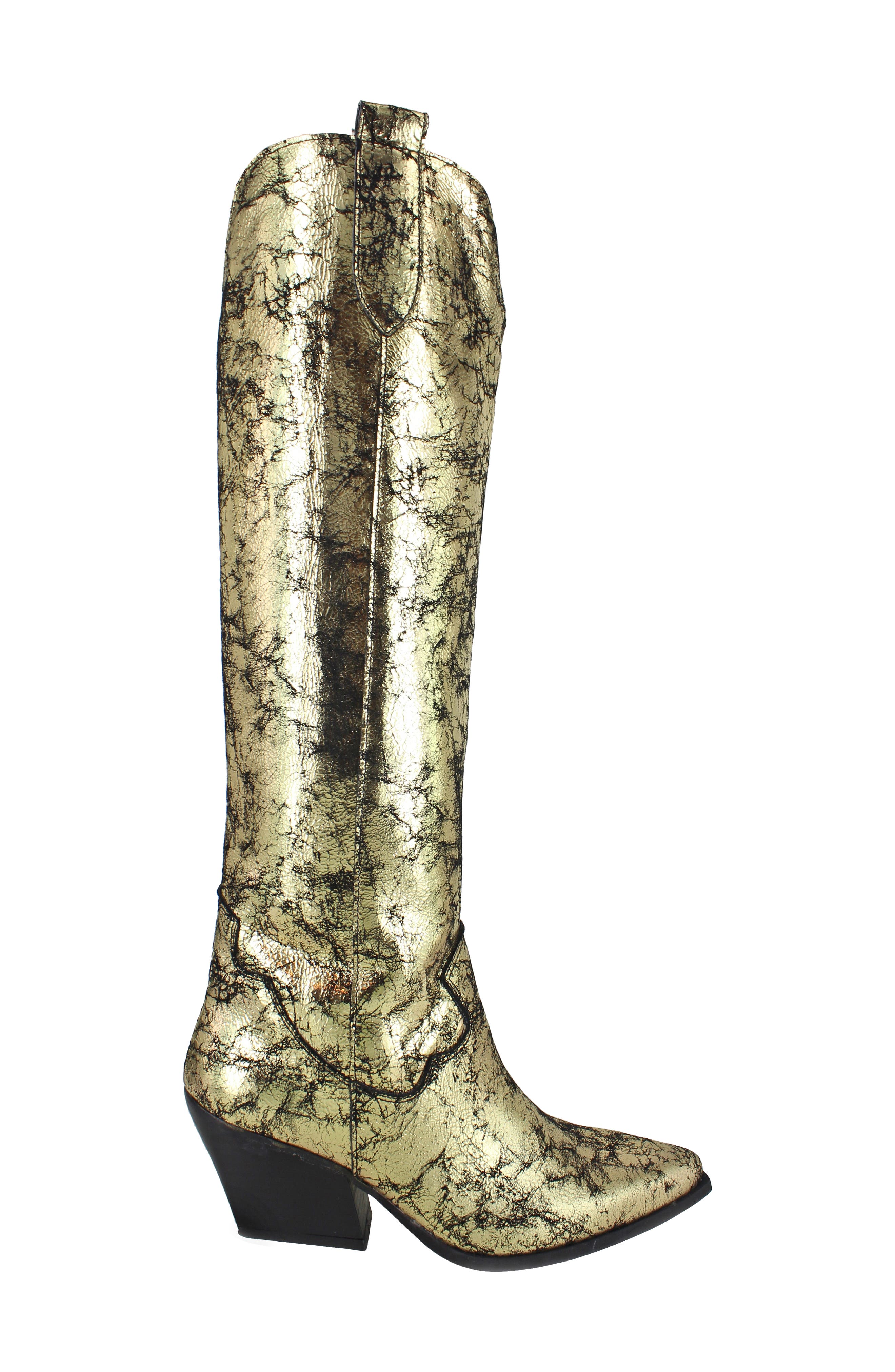 Valezka Knee High Boot, Alternate, color, GOLD