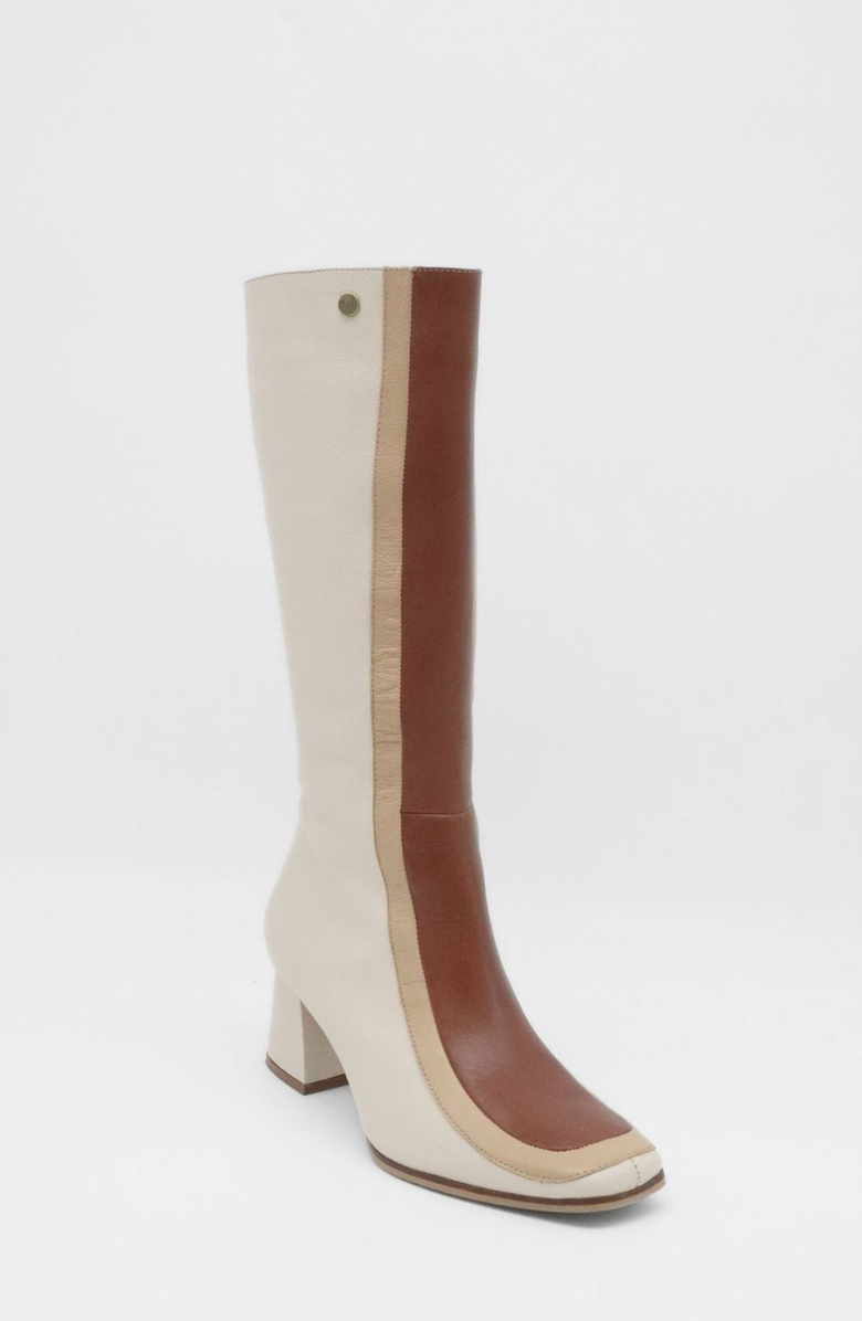 STIVALI NEW YORK Revival Knee High Boots, Main, color, Off White / Tan