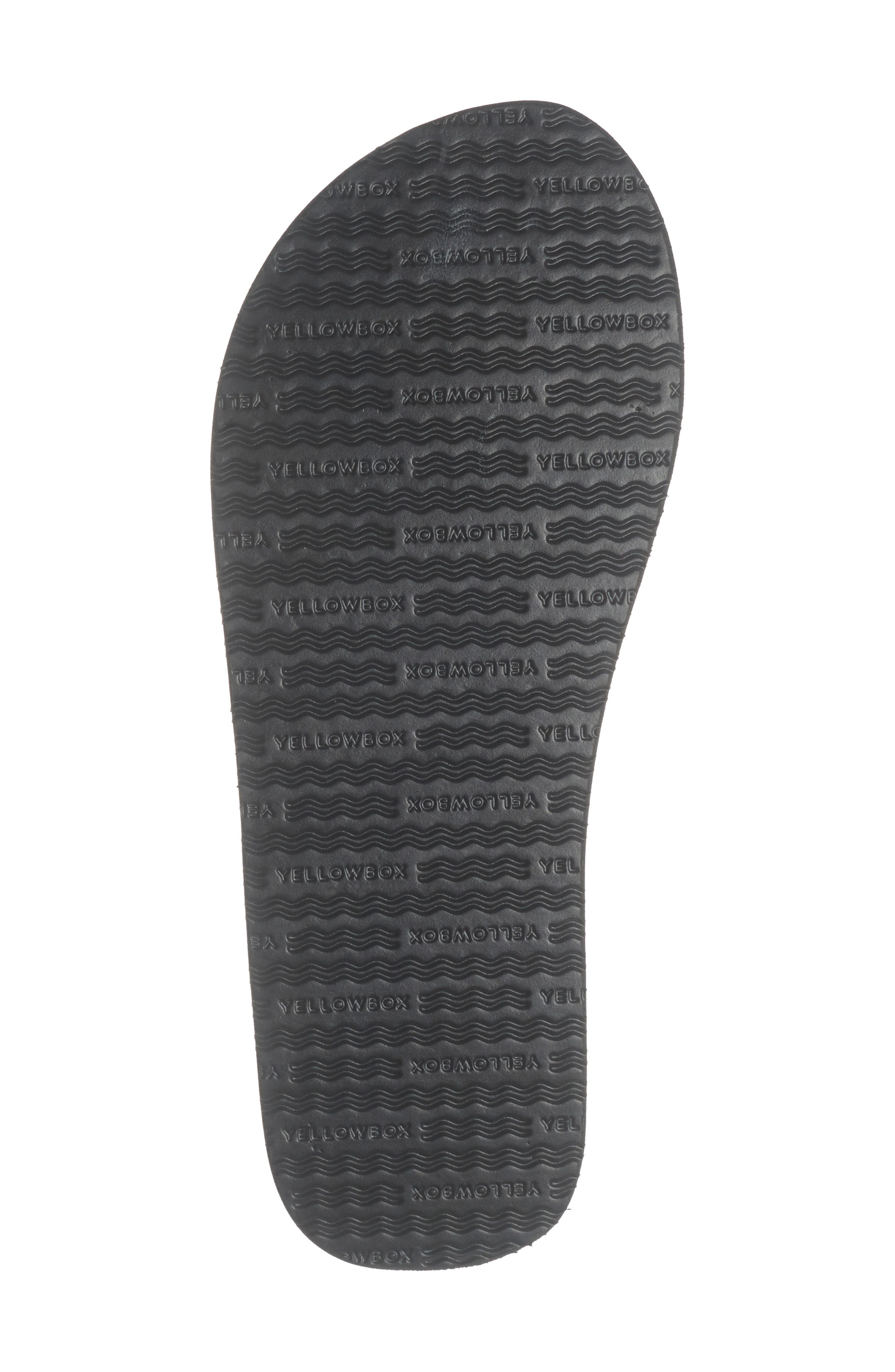 Yellow Box Premium Africa Flip Flop Sandal, Alternate, color, Black