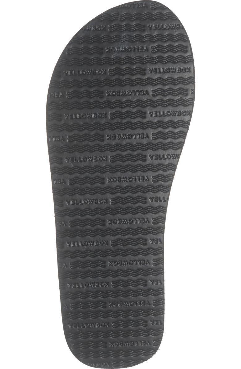 Yellow Box Premium Africa Flip Flop Sandal, Alternate, color, Black