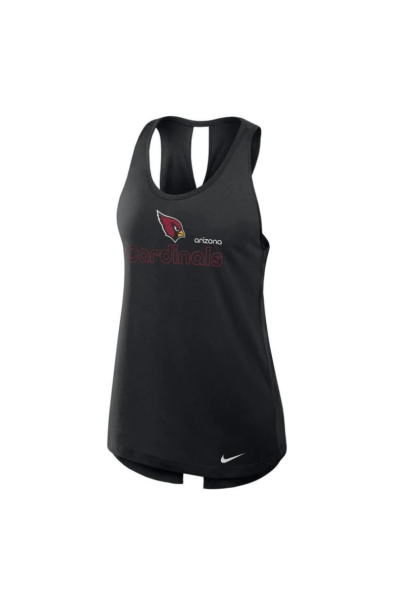 Nike Women's Nike Black Arizona Cardinals  Crossback Performance Tank Top, Alternate, color, 