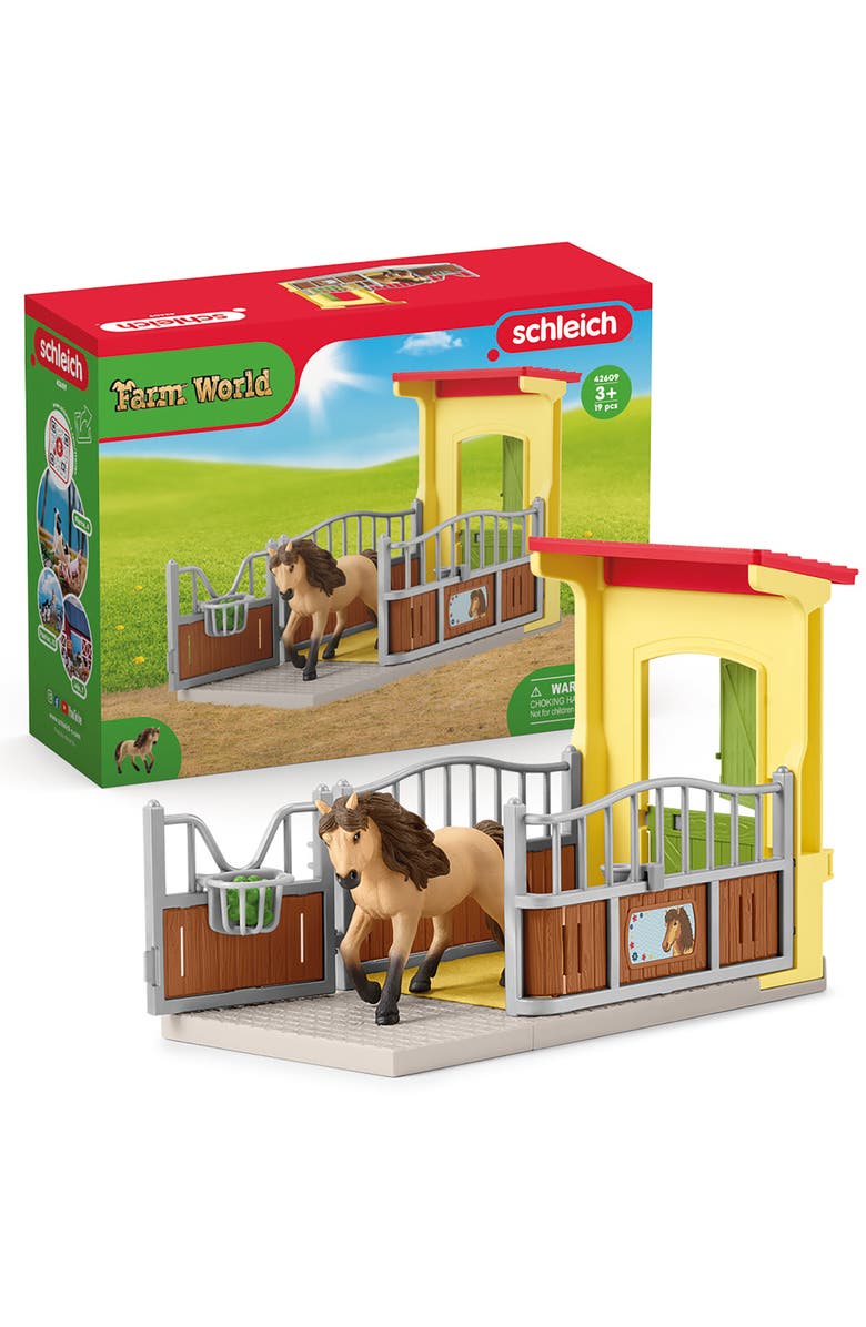 Schleich Pony Box With Iceland Pony Stallion, Alternate, color, Multicolored