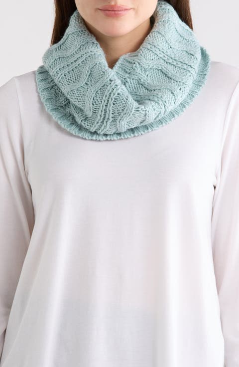 Cable Knit Fleece Lined Neck Warmer