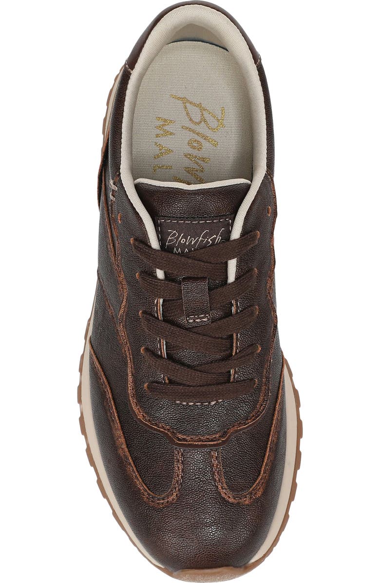 Blowfish Malibu Valley Sneaker, Alternate, color, Brown Faux Leather