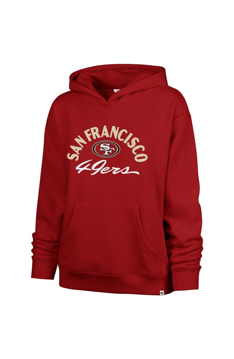 '47 Women's '47 Scarlet San Francisco 49ers Plus Size Whirlwind Naomi Hoodie, Alternate, color, Scarlet