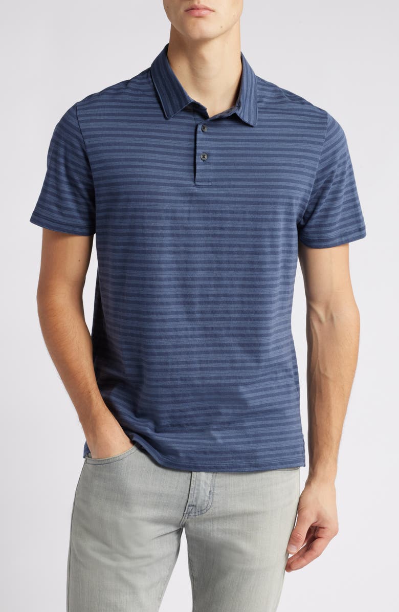 Robert Barakett Homebrook Stripe Cotton Blend Polo, Main, color,