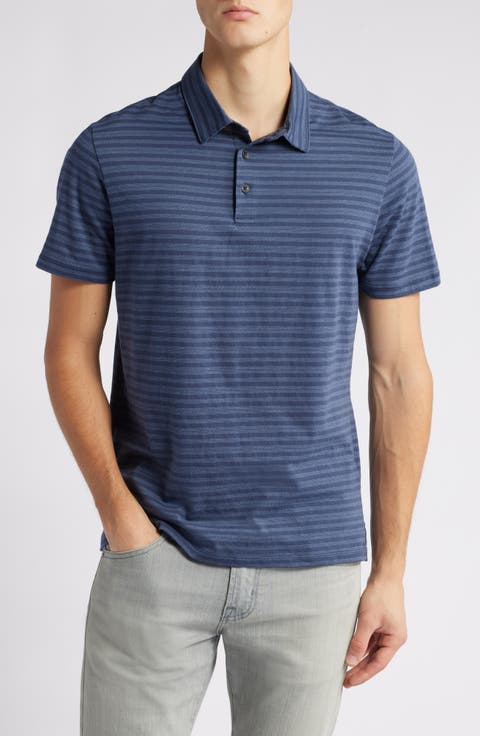 Homebrook Stripe Cotton Blend Polo
