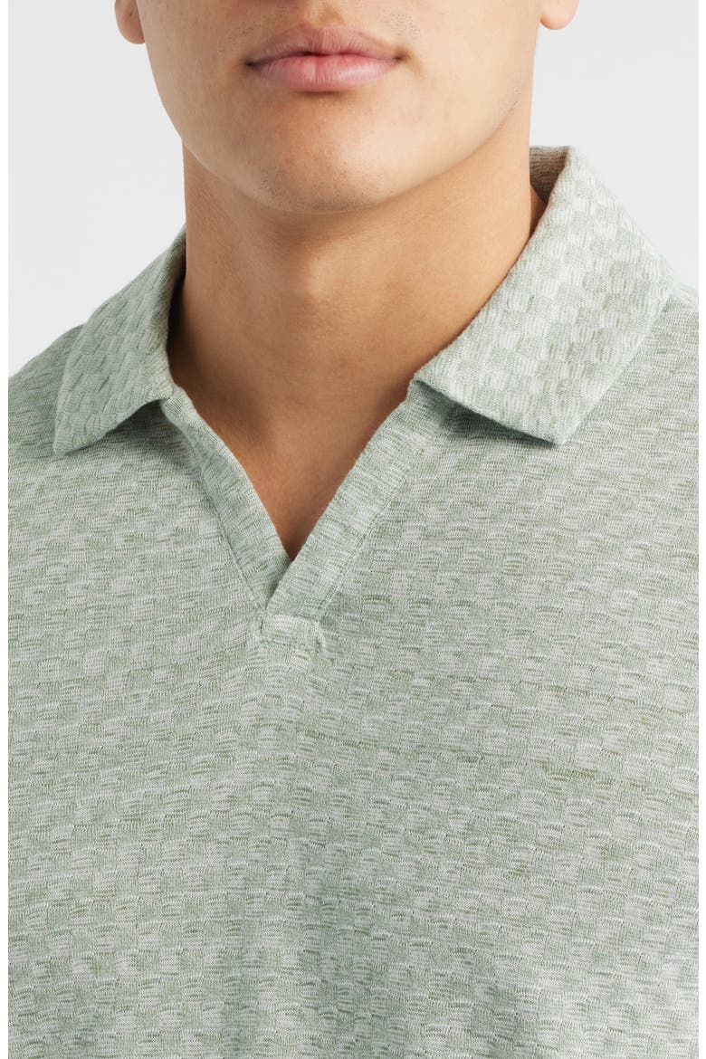 Sedona Basketweave Knit Polo, Alternate, color, SAGE BASKETWEAVE