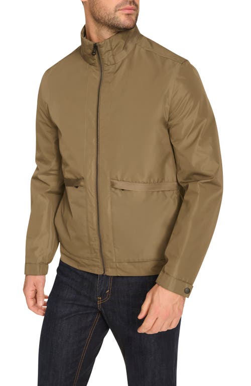 Cole Haan Packable Rain Jacket In Olive