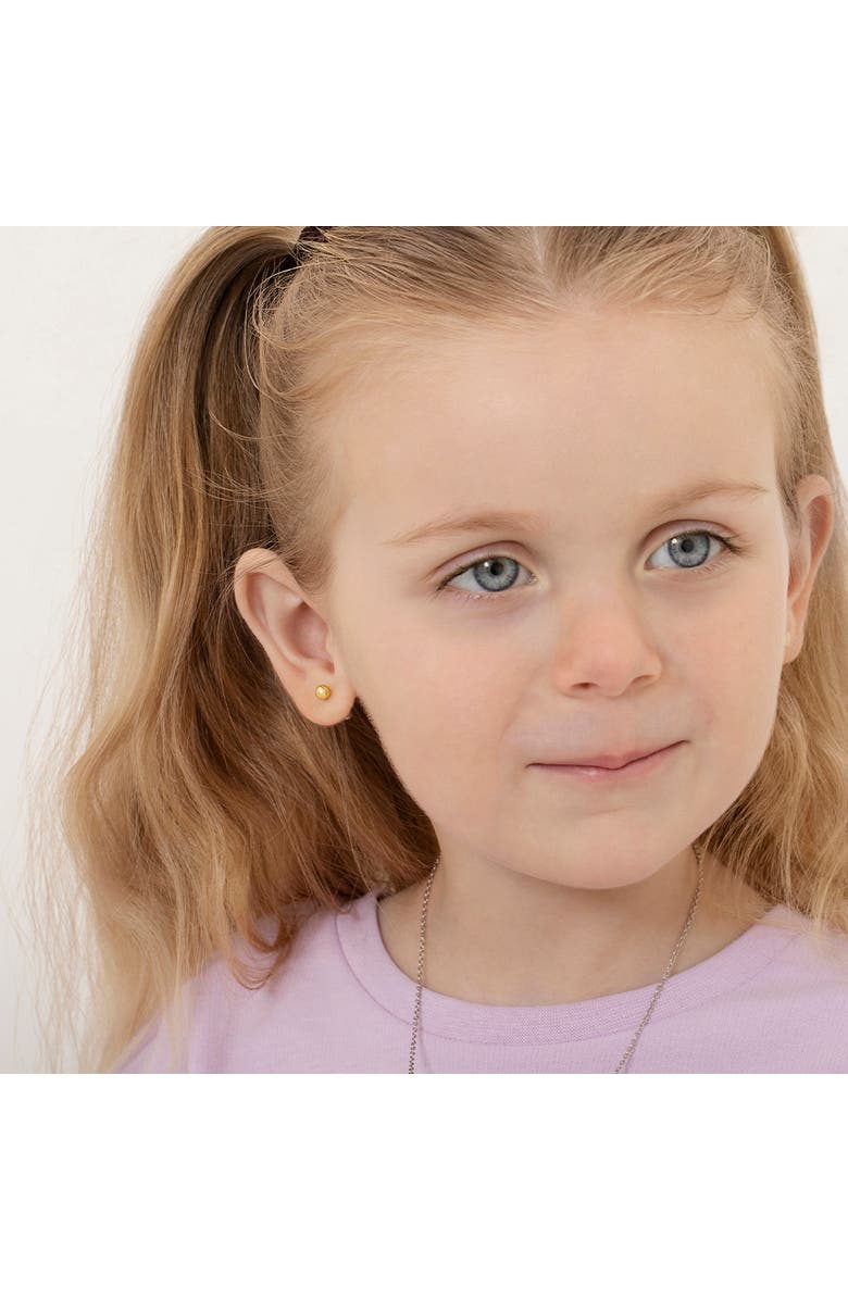 In Season Jewelry Polished Ball Earrings, Alternate, color, Gold