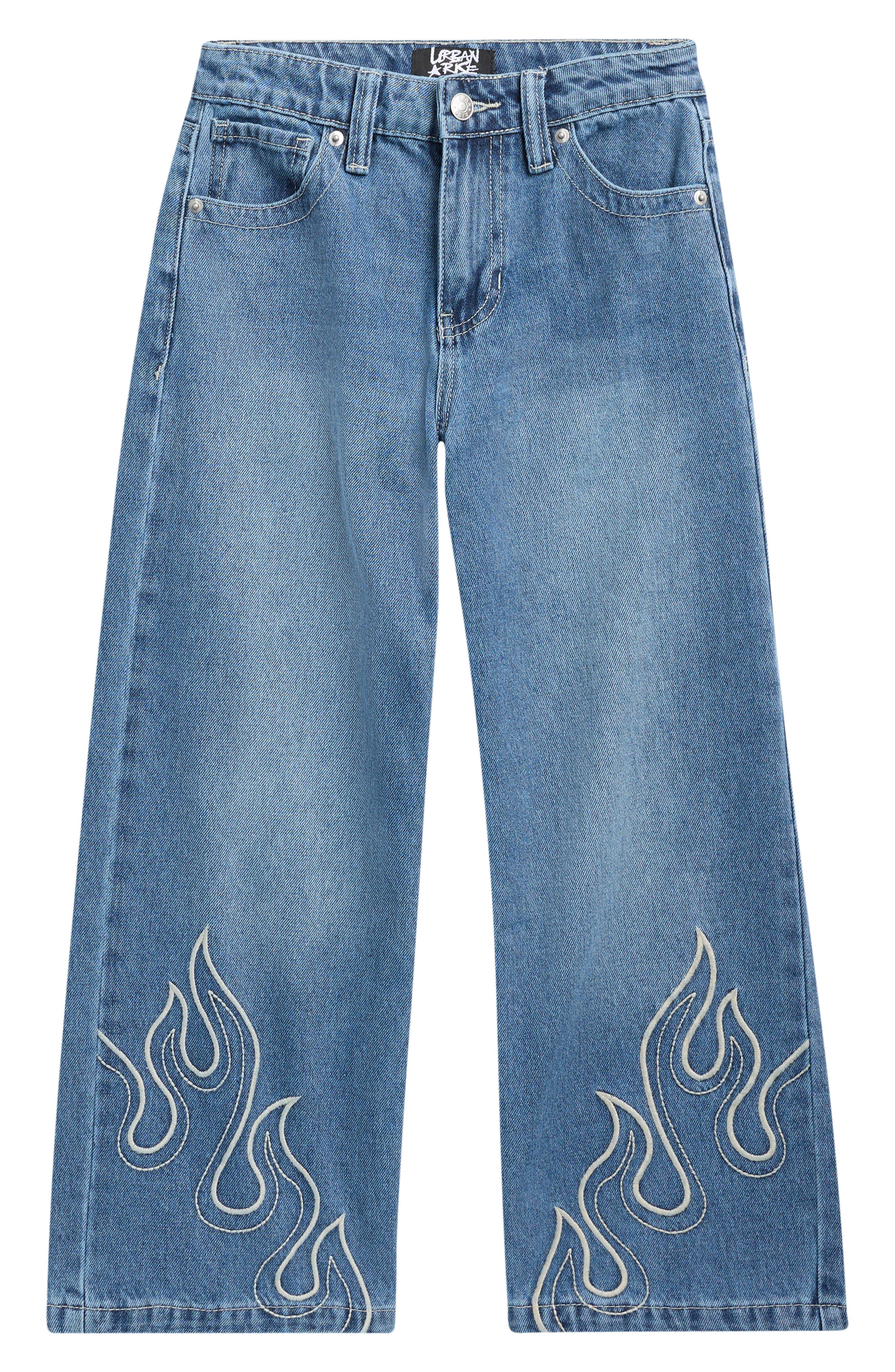 Kids' Ryder Flame Baggy Jeans