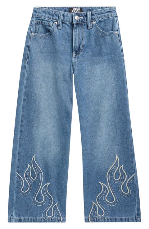 Kids' Ryder Flame Baggy Jeans