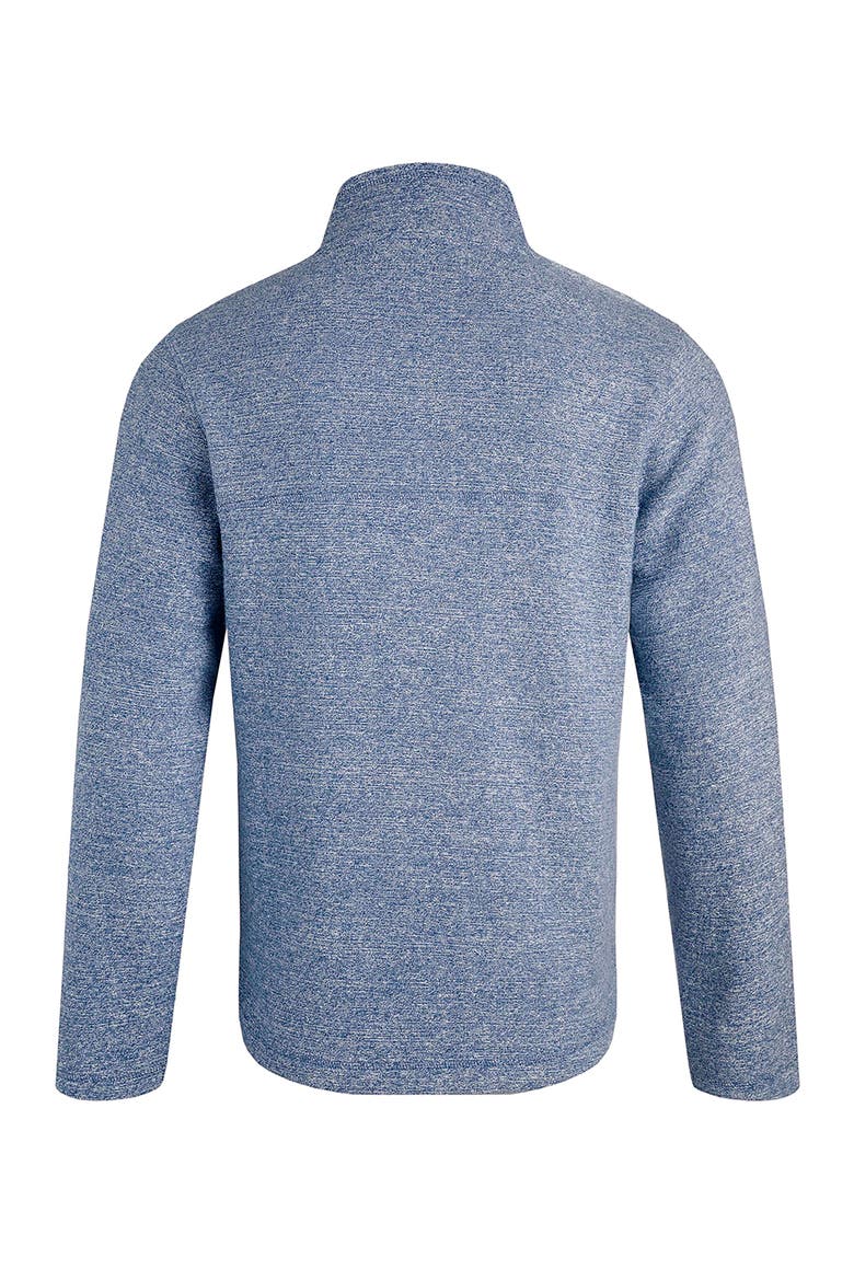 Laramie 1/4 Zip Snow Marl Fleece, Alternate, color, Mid Blue