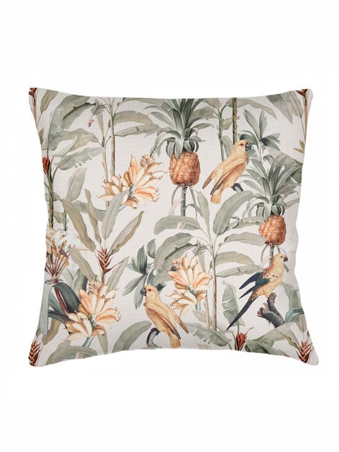 Pineapple Grove Linen Pillow with Down Insert