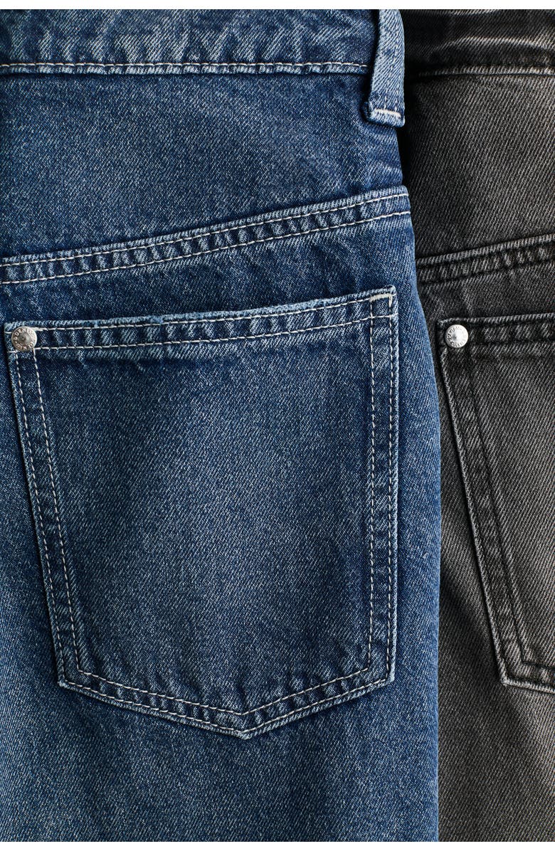 H&M 2-pack Baggy Fit Jeans, Alternate, color, Dark Denim Blue/Denim Black