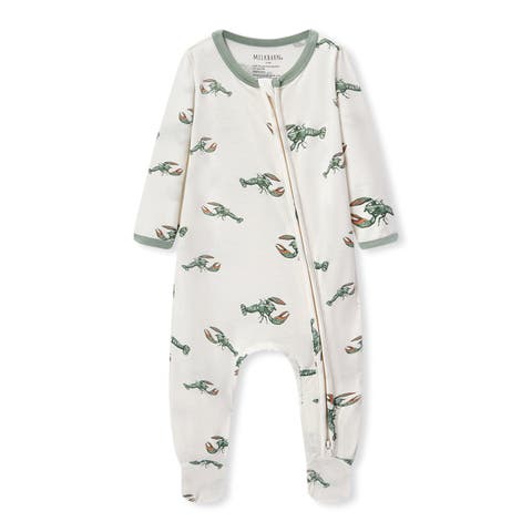 Luxe Stretch Zipper Footed Romper (Baby)