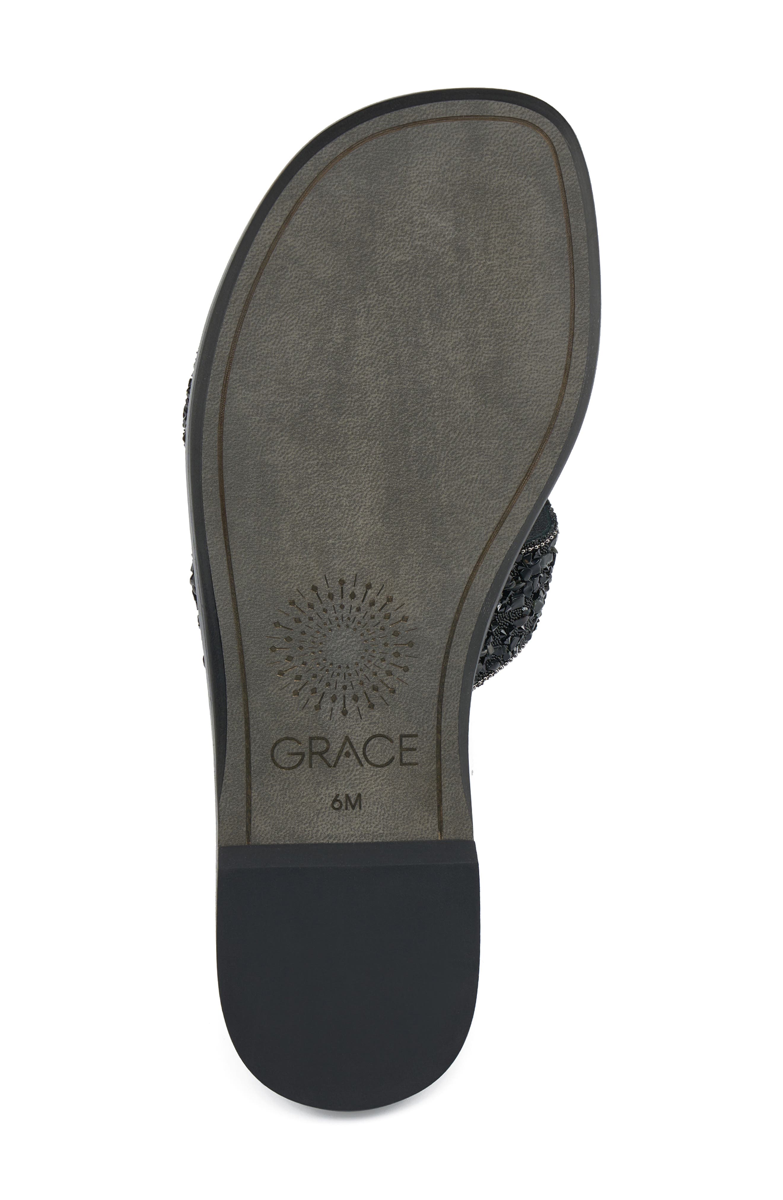 Grace Footwear Malpelo Crystal Slide Sandal, Alternate, color, Black