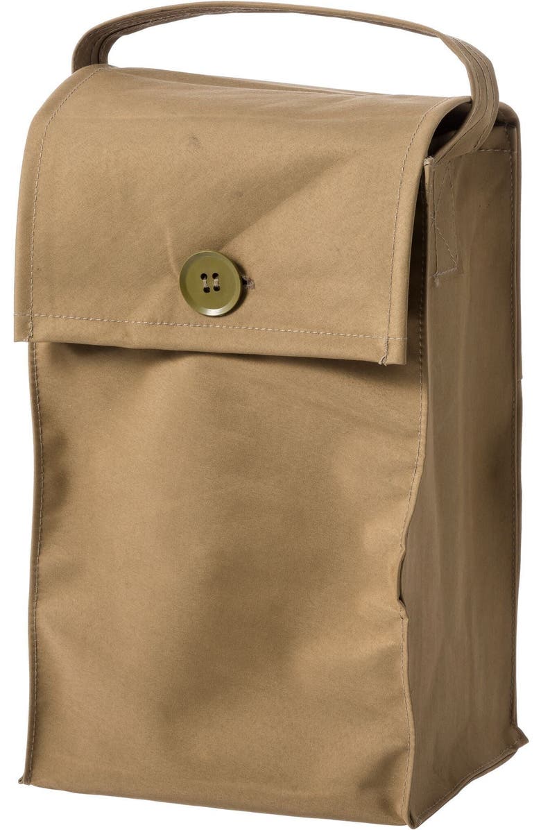 PUEBCO Rubberized Fabric Shoes Bag, Alternate, color, Beige