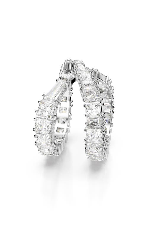 Swarovski Hyperbola Infinity Ring In White