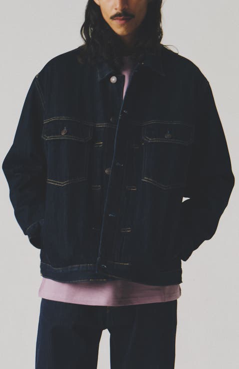 Oversize Cotton Dark Jeans Jacket