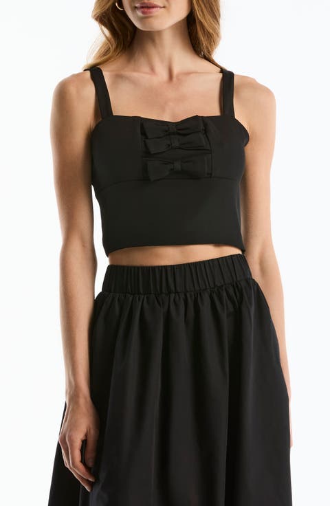 Bow Detail Bustier Top