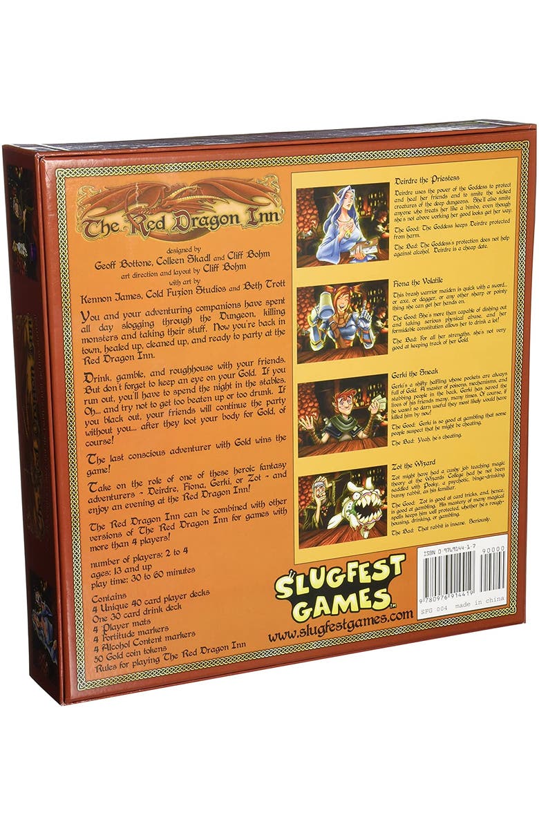 SlugFest Games Red Dragon Inn Board Game, 24 Players, Kids & Adults, Alternate, color, 