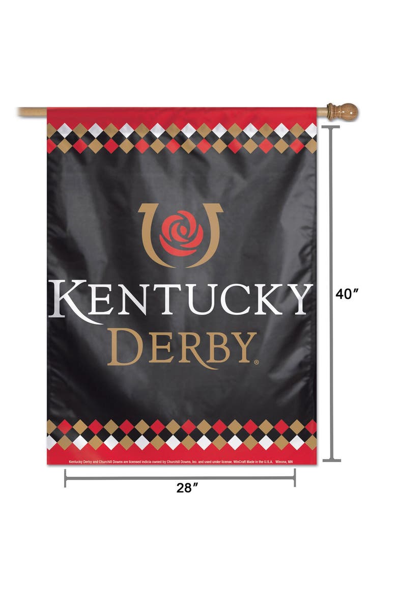 Kentucky Derby 28" x 40" Single-Sided Vertical Banner, Alternate, color, Black