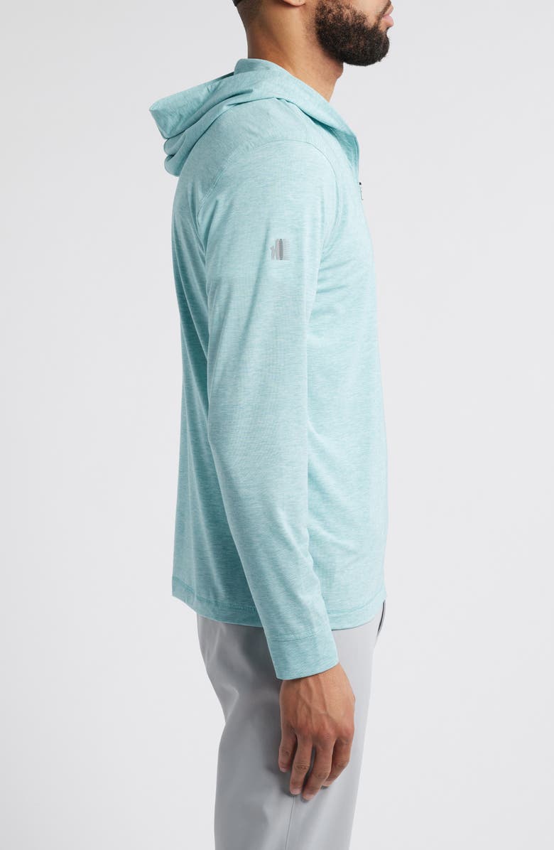 johnnie-O Welsey Performance Half Zip Hoodie, Alternate, color, Green Grass