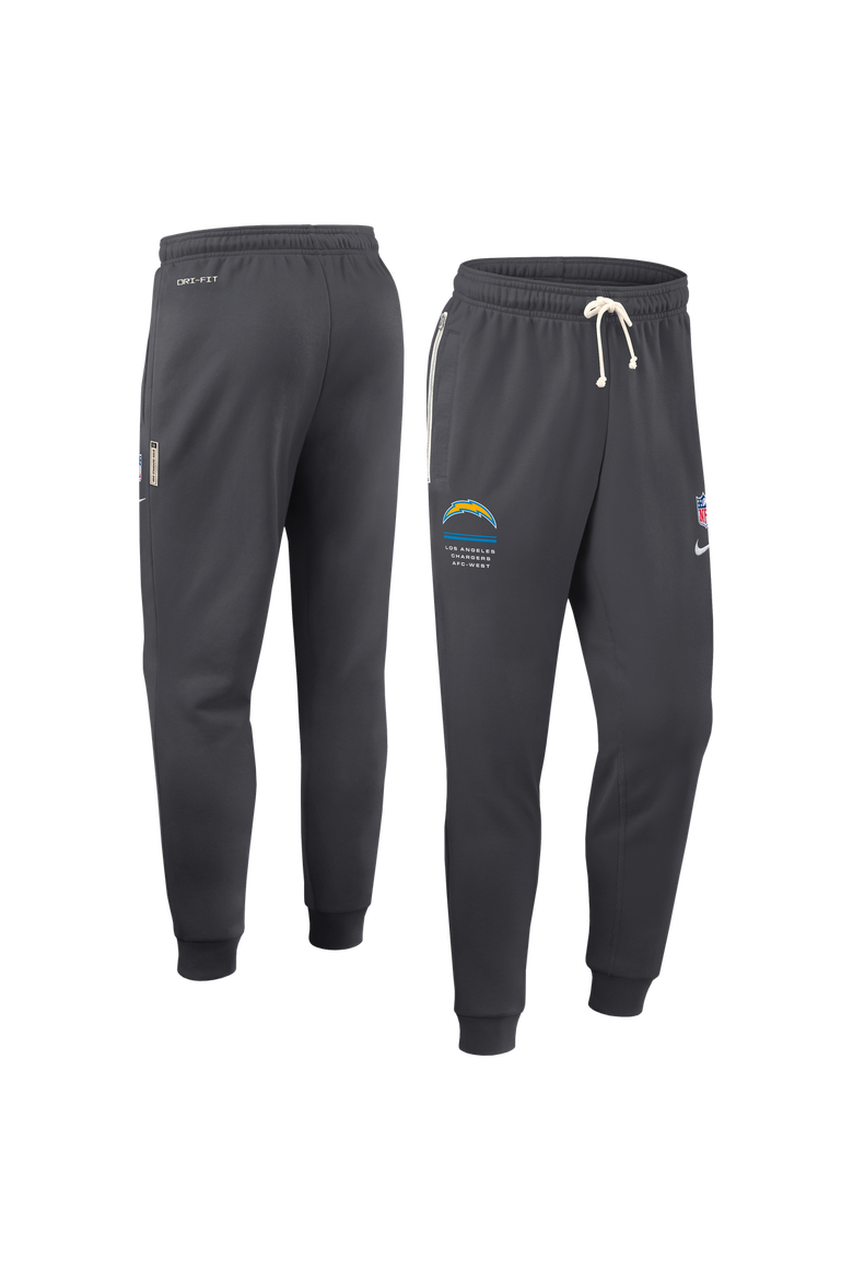 Men's Nike Charcoal Los Angeles Chargers Sideline Standard Issue Touchback Kick Dri-FIT Taper Pants, Main, color, Charcoal