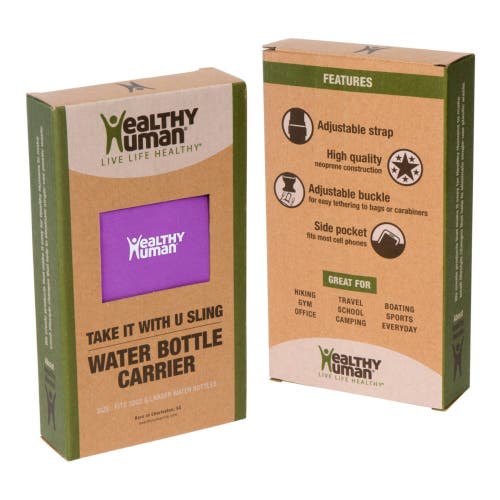 Healthy Human Water Bottle Take Me With U Sling Small In Purple