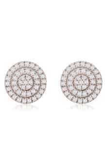 SUZY LEVIAN DIAMONDS Pavé Diamond Round Stud Earrings