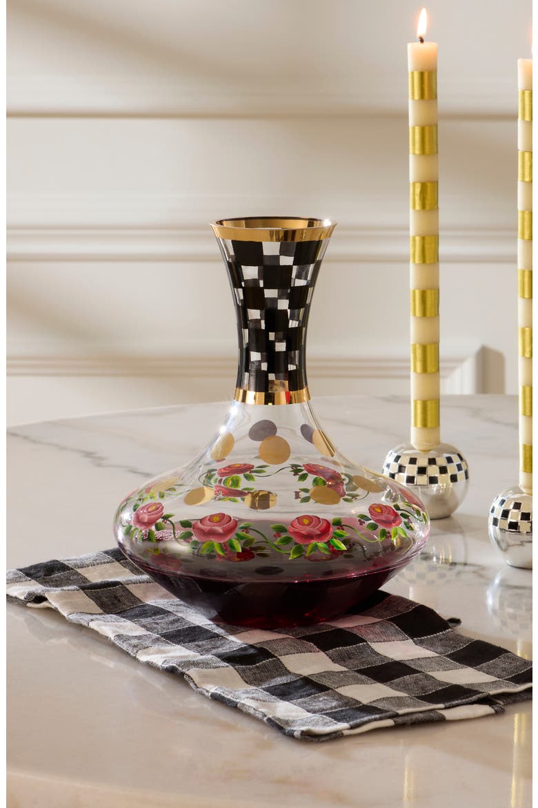 Carnival Black Wine Decanter, Alternate, color, BLACK