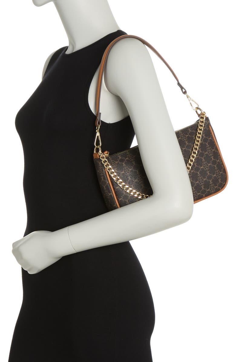 Nanette Lepore Tatianna Logo Convertible Baguette Shoulder Bag, Alternate, color,