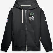 Nike Men's Nike Black New York Jets Sideline Standard Issue Quarterback Scramble Dri-FIT Full-Zip Hoodie