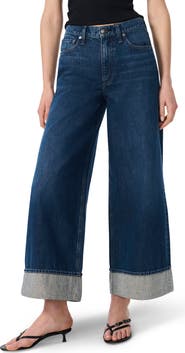 rag & bone Sofie Jewel Cuff High Waist Ankle Wide Leg Jeans