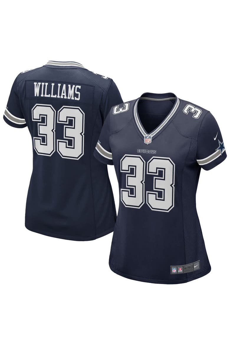 Women's Nike Javonte Williams Navy Dallas Cowboys Team Game Jersey, Main, color, Navy